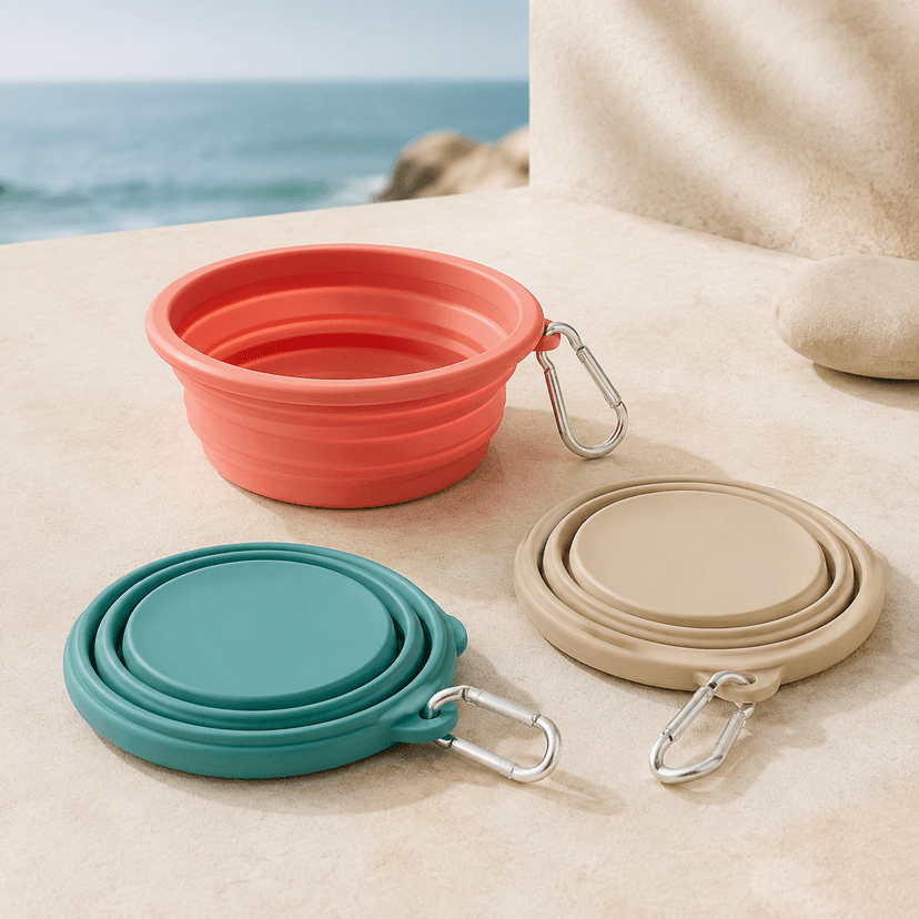 Collapsible Travel Bowl Trio