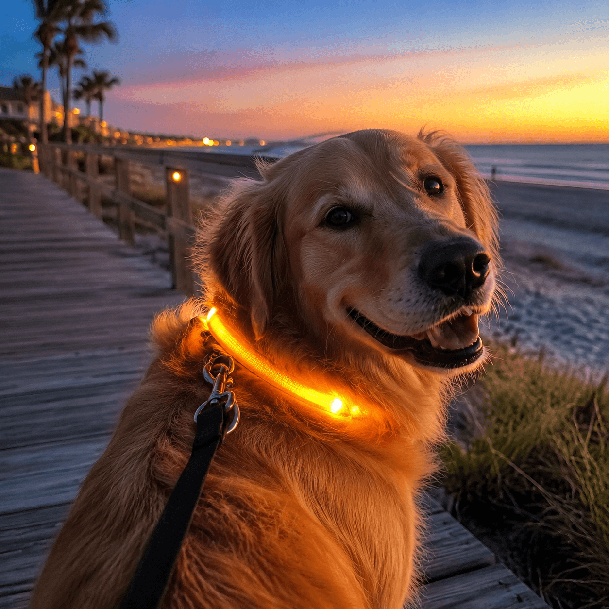 Reflective Night Walk Set in use on the beach